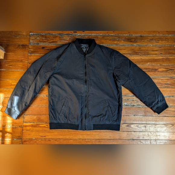 Men's Thursday Boot Company Black Bomber Jacket XXL 2XL - Picture 2 of 10